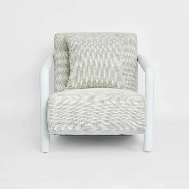 Argo Armchair Ecru with white frame Outdoor