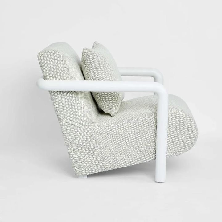 Argo Armchair Ecru with white frame Outdoor
