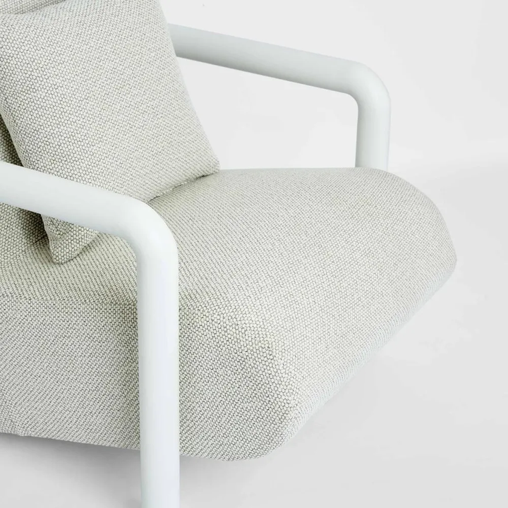 Argo Armchair Ecru with white frame Outdoor