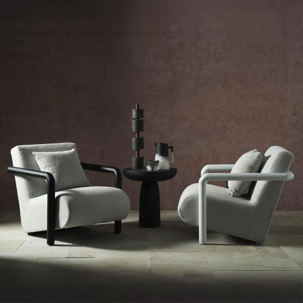 Argo Armchair Ecru with white frame Outdoor