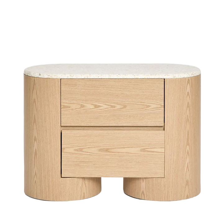 Arlo Bedside Light Oak & Terrazzo
