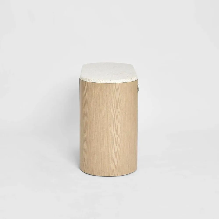 Arlo Bedside Light Oak & Terrazzo