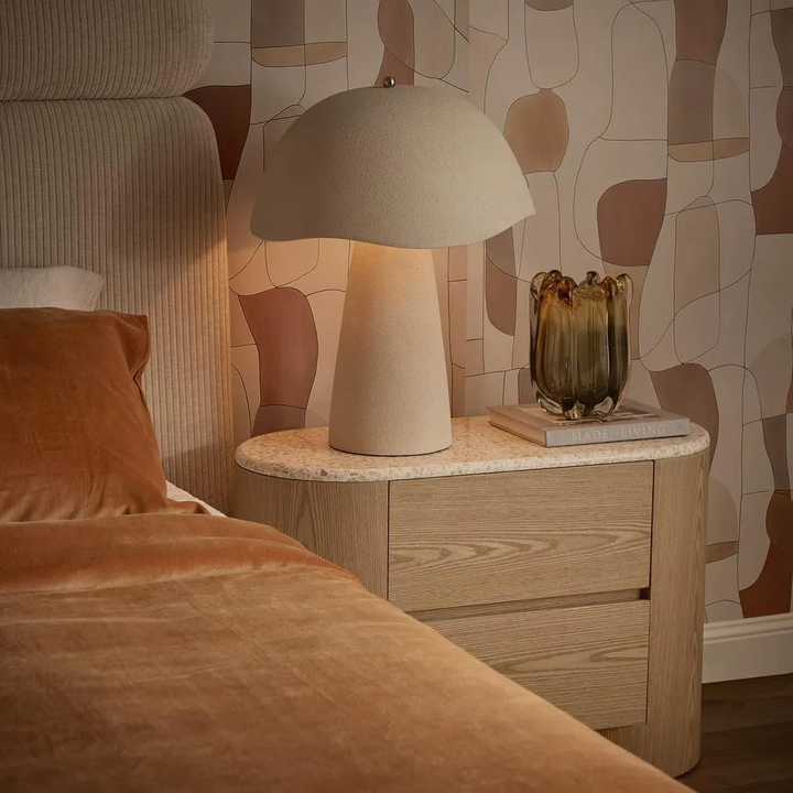 Arlo Bedside Light Oak & Terrazzo