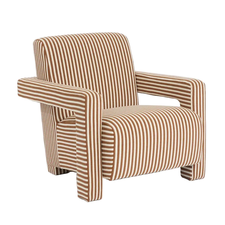 Atelier Armchair Terrcotta Stripe