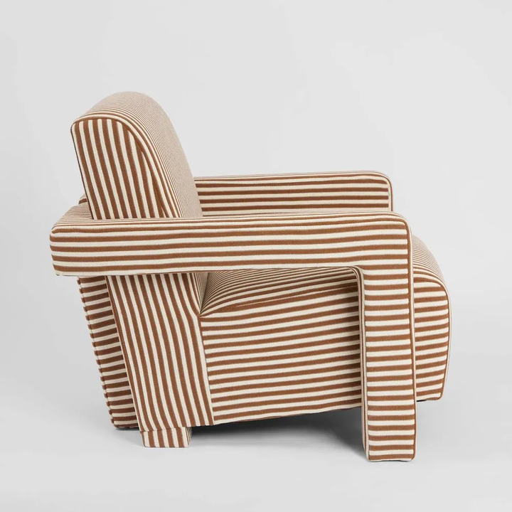 Atelier Armchair Terrcotta Stripe