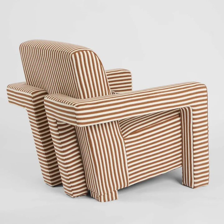 Atelier Armchair Terrcotta Stripe