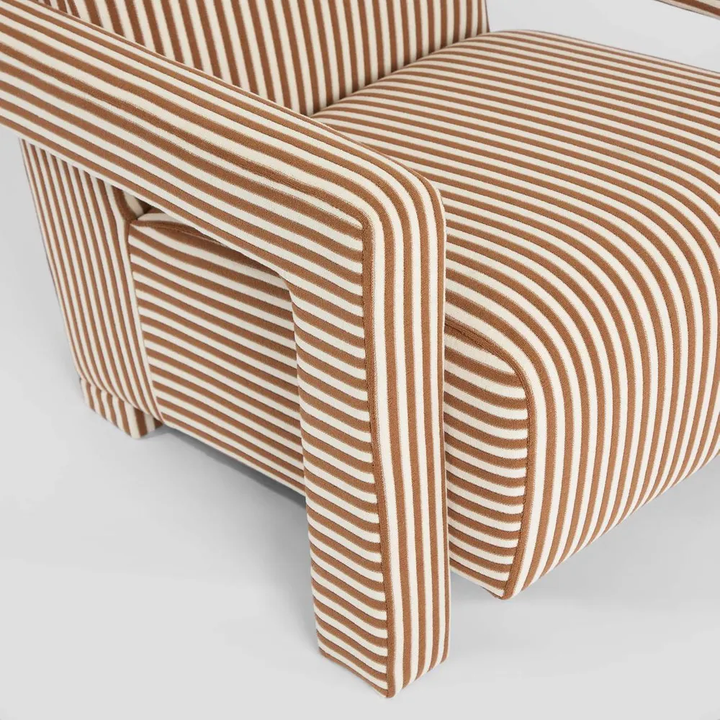 Atelier Armchair Terrcotta Stripe
