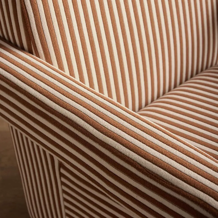 Atelier Armchair Terrcotta Stripe