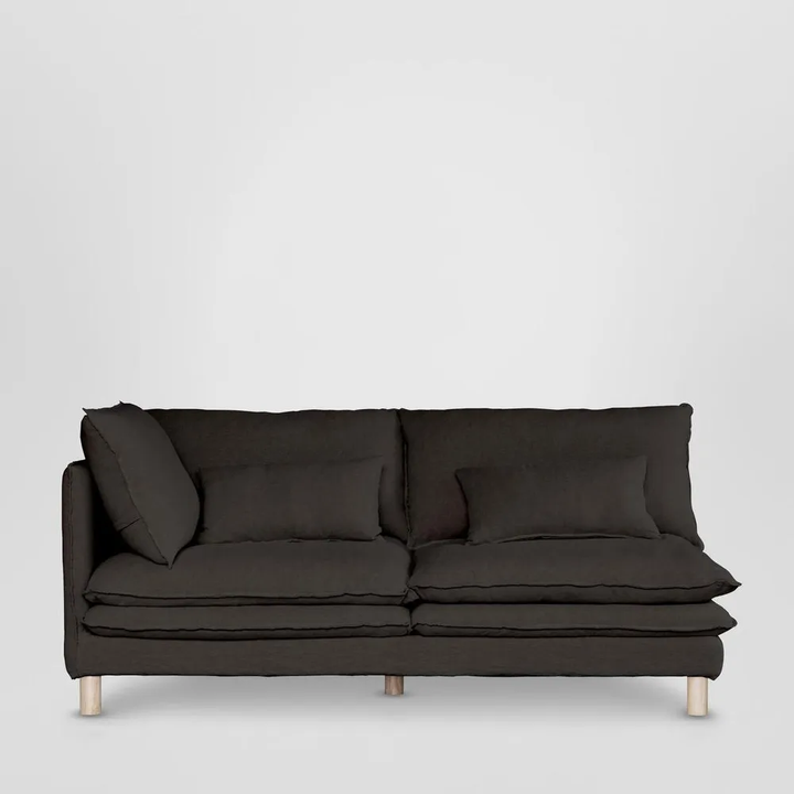 Aura 3 Seater with Chaise Charcoal