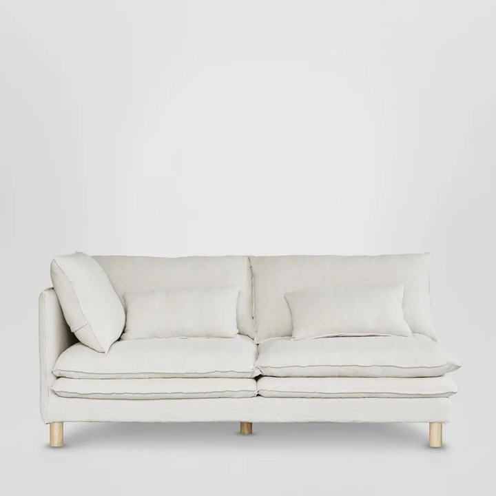Aura 3 Seater with Chaise White