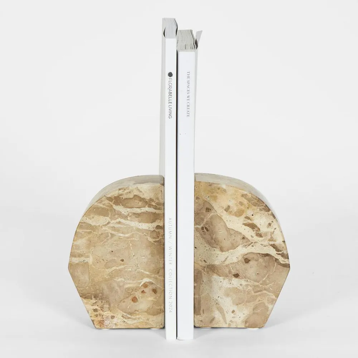 Bennet Marble Bookend Mocha
