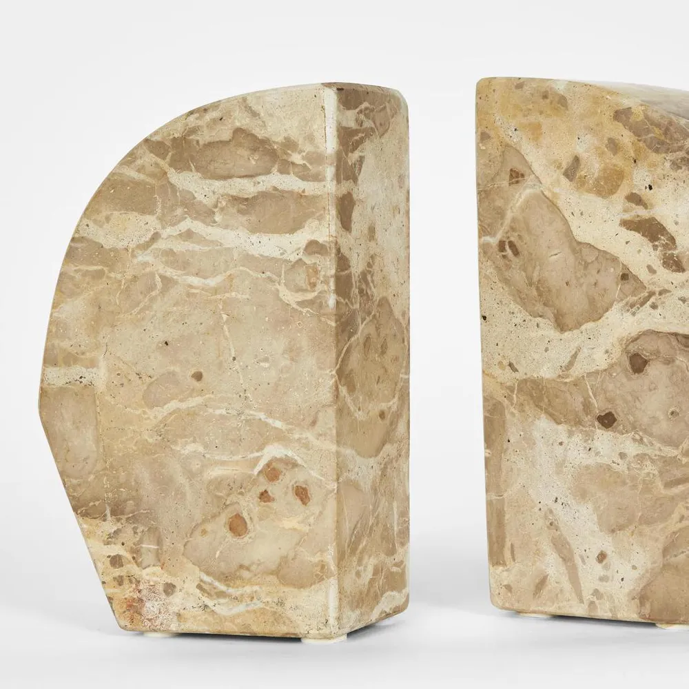 Bennet Marble Bookend Mocha