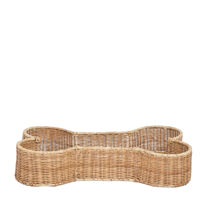 Bone Rattan Basket Natural