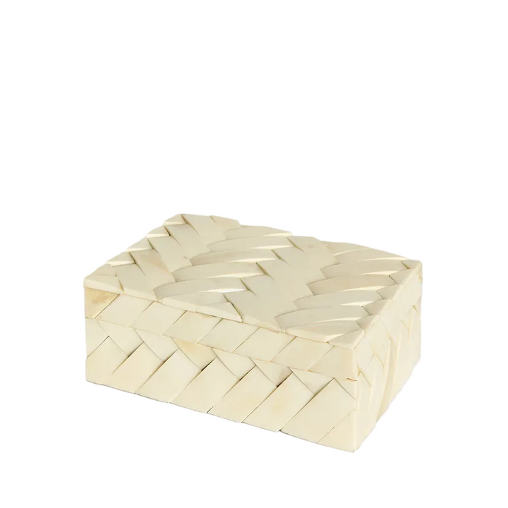 Brea Bone Inlay Trinket White