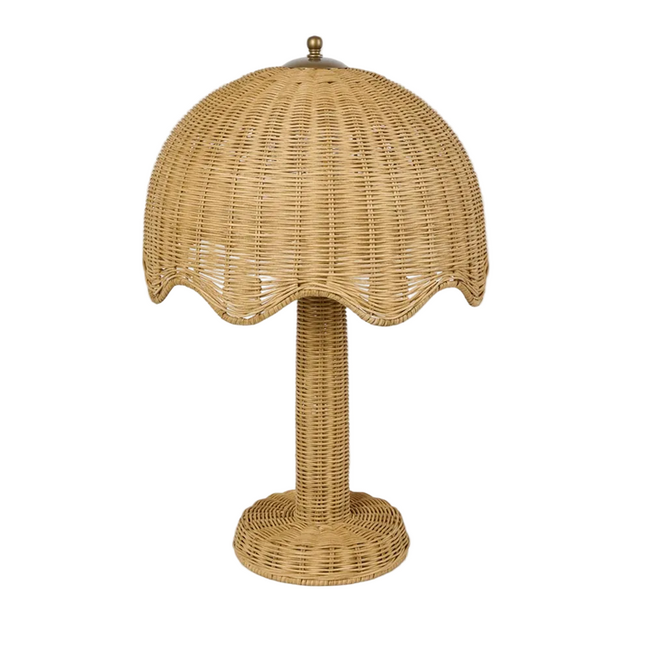 Brolley Rattan Table Lamp