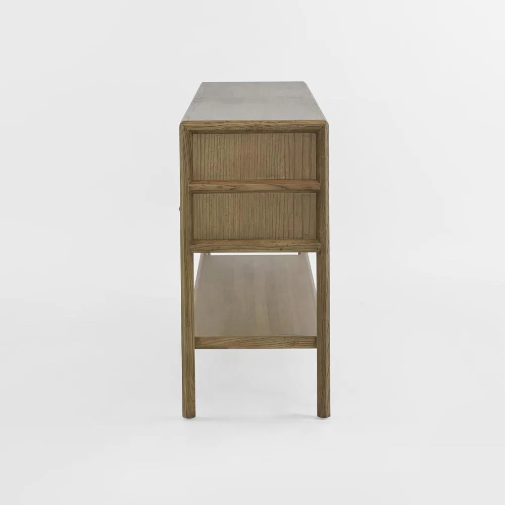 Cambridge 7 Drawer Console Elm Natural