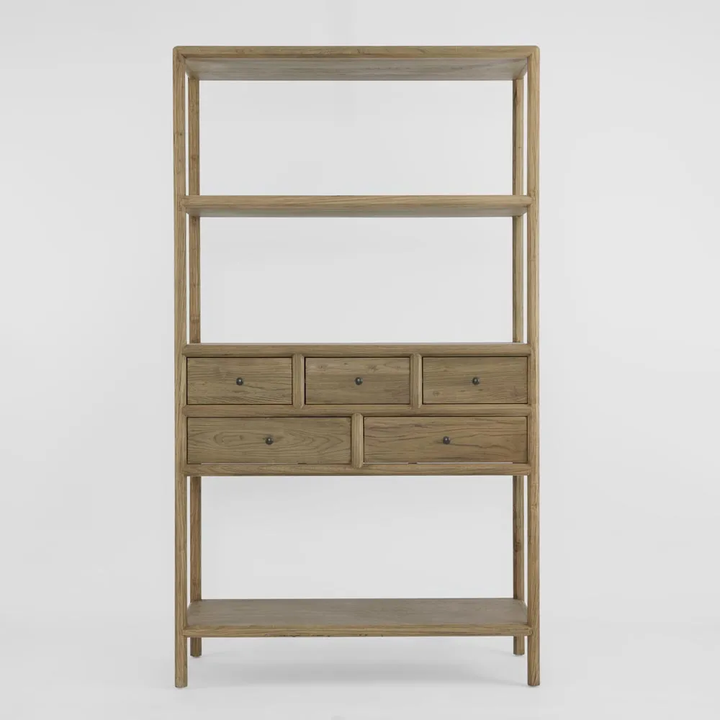 Cambridge 5 Drawer Shelf Elm Natural