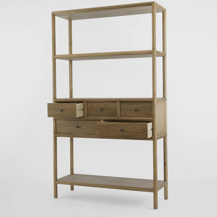 Cambridge 5 Drawer Shelf Elm Natural