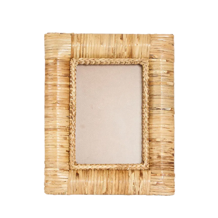 Casa Rattan Square Photo Frame Natural