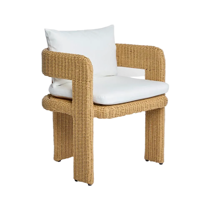 Cassius Outdoor Occasional Dining Chair Natural