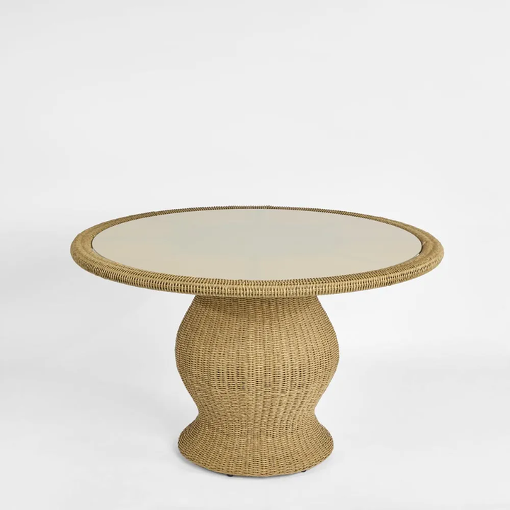 Cassius 1.2m Round Dining Table Natural Outdoor