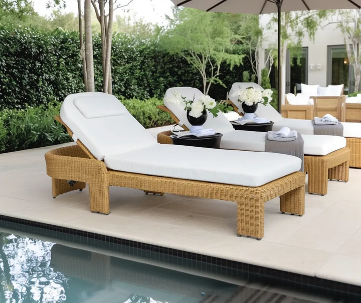 Cassius  Sunlounge Natural Outdoor