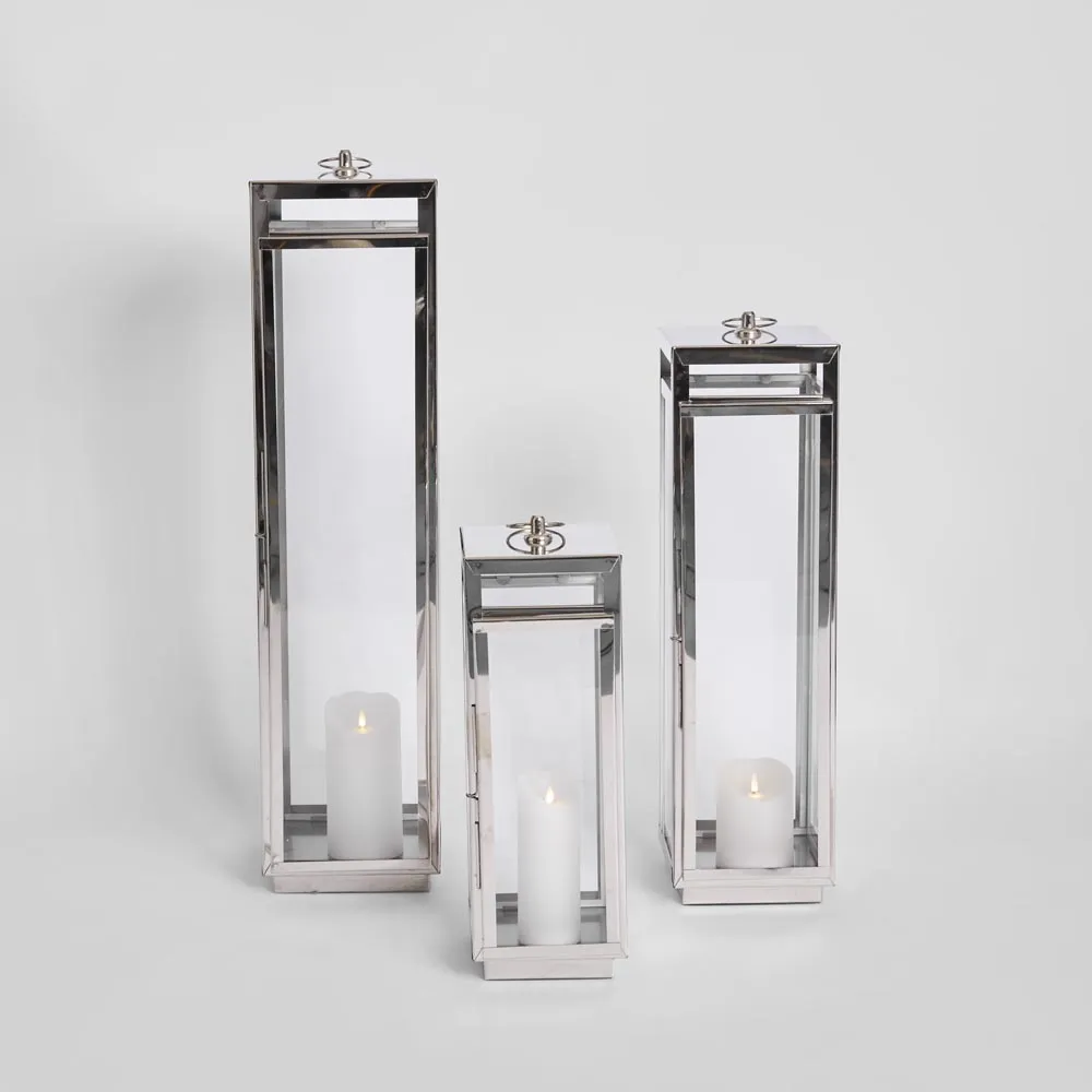 Charlotte Lantern Medium Nickel