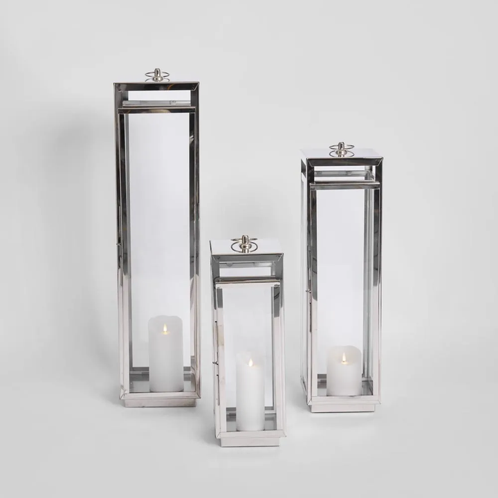 Charlotte Lantern Medium Nickel