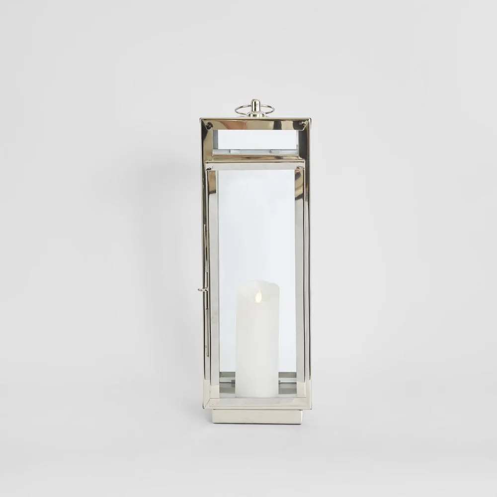 Charlotte Lantern Small Nickel