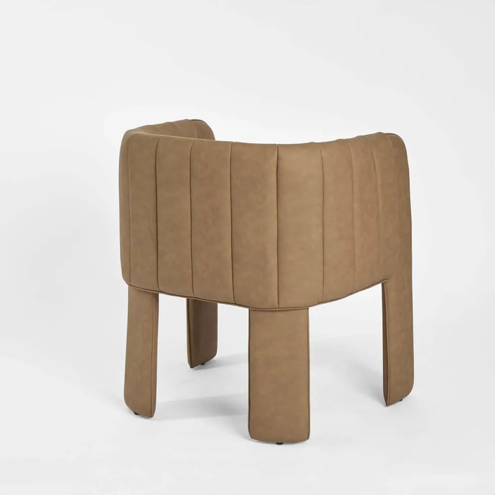 Clara Dining Chair with Arms Tan