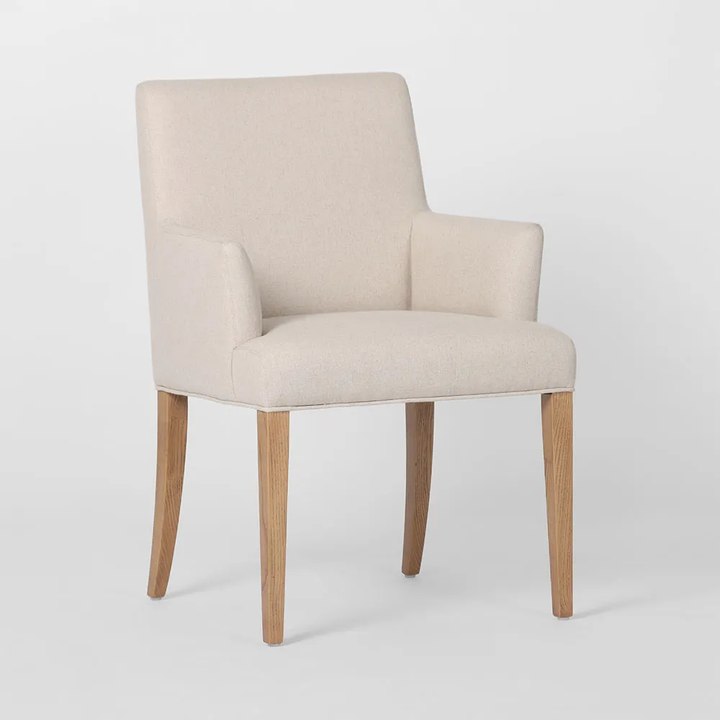Clifton Dining Chair w/ Arms Beige