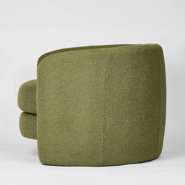 Cora Armchair Olive Boucle
