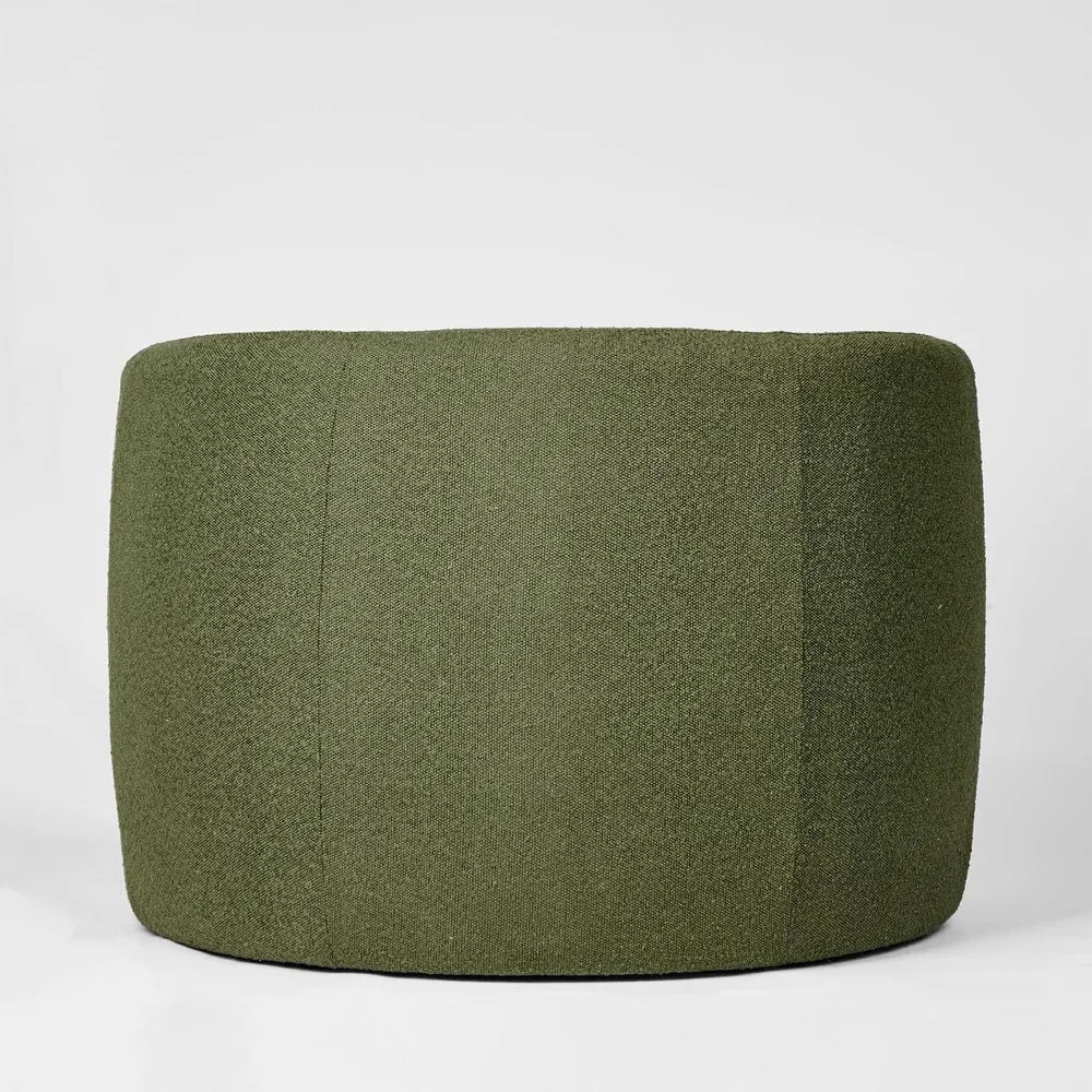 Cora Armchair Olive Boucle