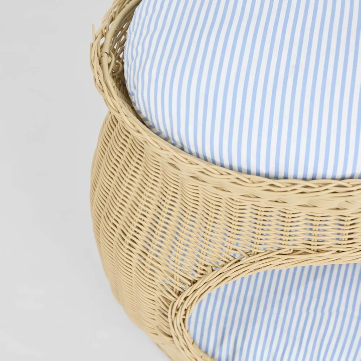 Cove Rattan Pet Bed Natural