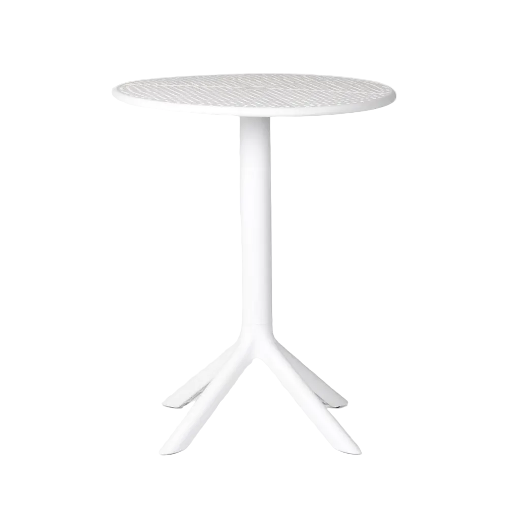Ellee Café Bistro Table All Weather outdoor White 60cm
