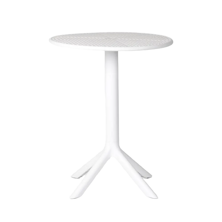 Ellee Café Bistro Table All Weather outdoor White 60cm