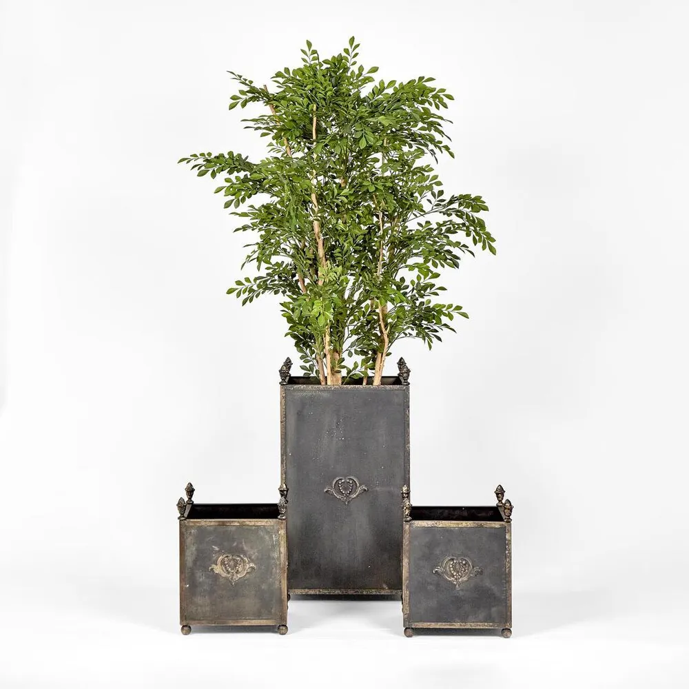 Estate Footed Iron Planters (Set of 3)