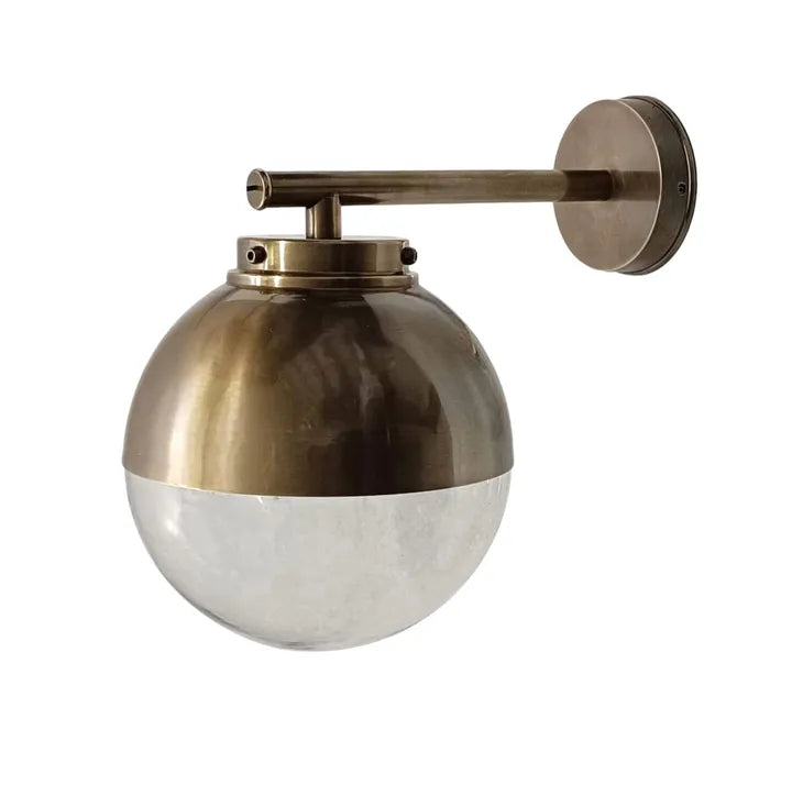 Carrington Outdoor Wall Light Antique Brass