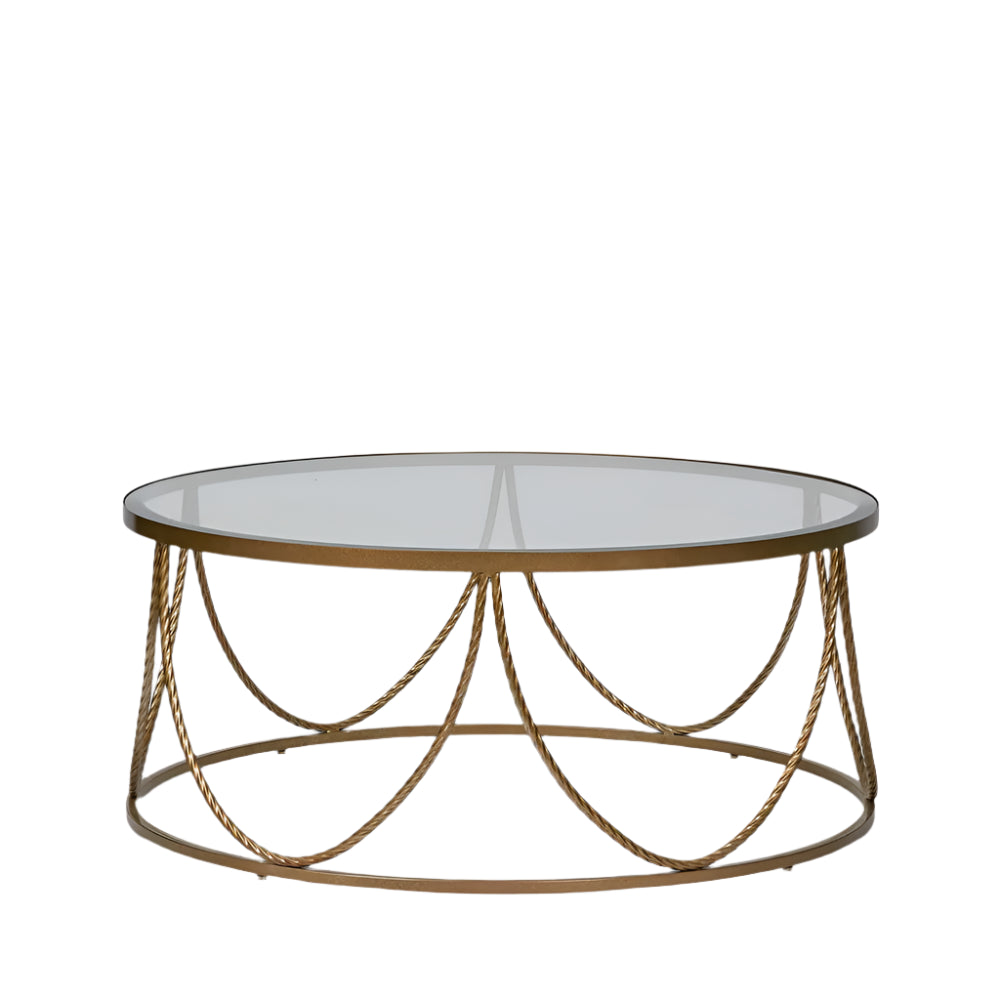 Palais Round Coffee Table Gold