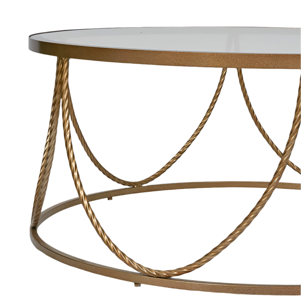 Palais Round Coffee Table Gold