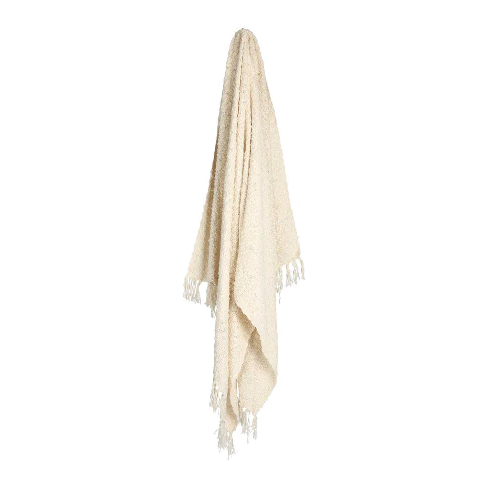 Abbey Cotton Throw Natural 130x170cm