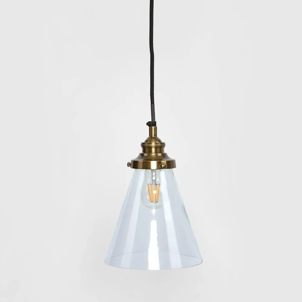 Gadsden Ceiling Pendant Extra Small Antique Brass