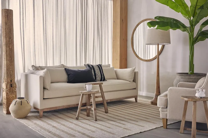 Henri 3 Seater Sofa Natural