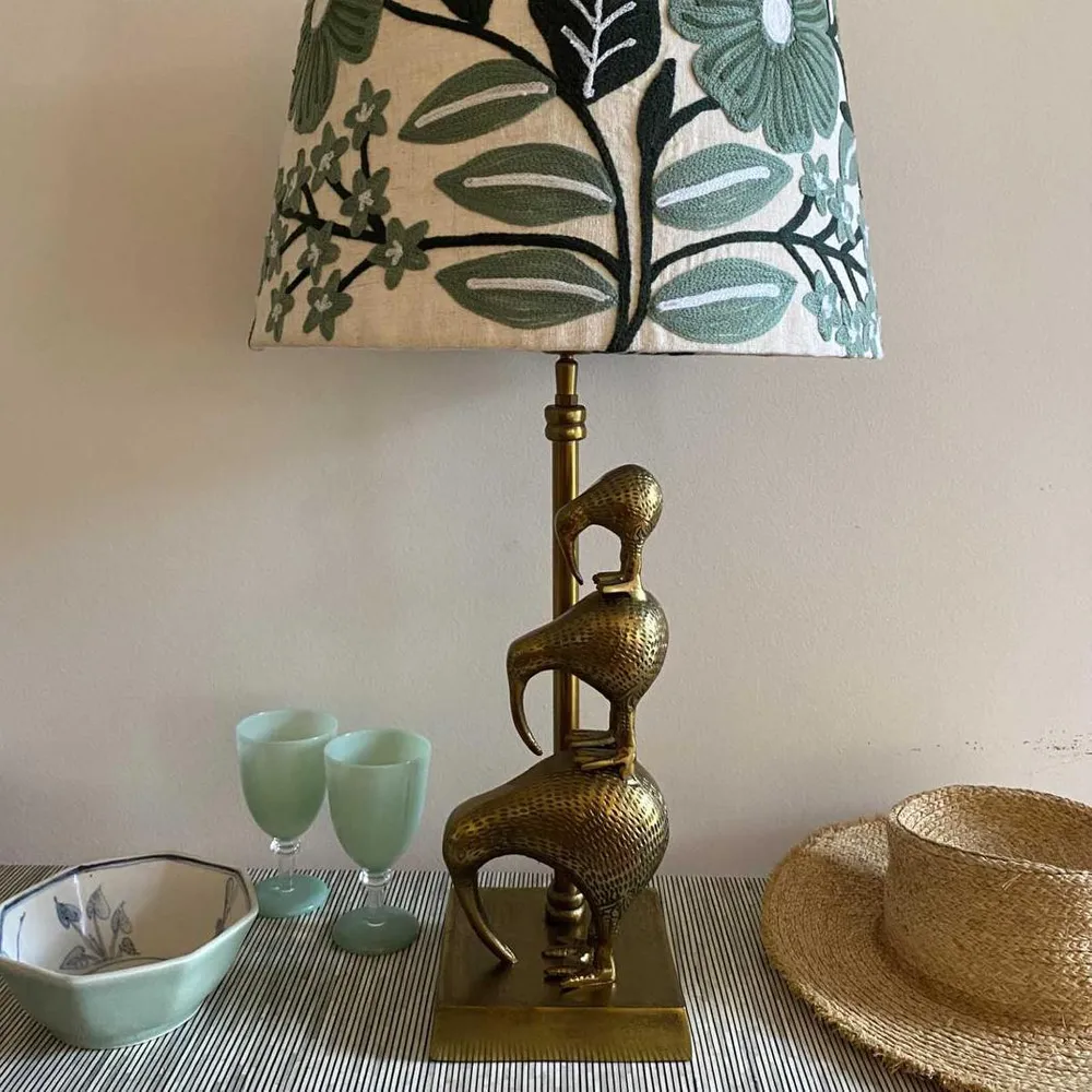 Kiwi Table Lamp Base only Antique Gold