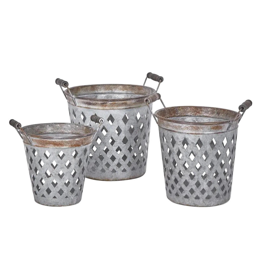 Lille Lattice Baskets Set of 3