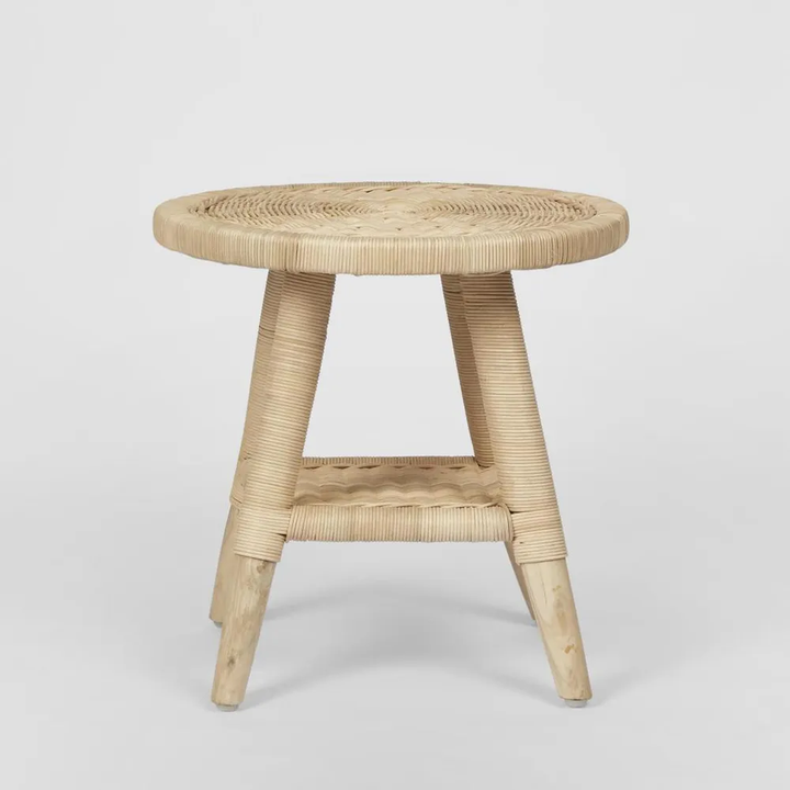 Livingstone Wicker Side Table Natural - Outdoor Under-Cover
