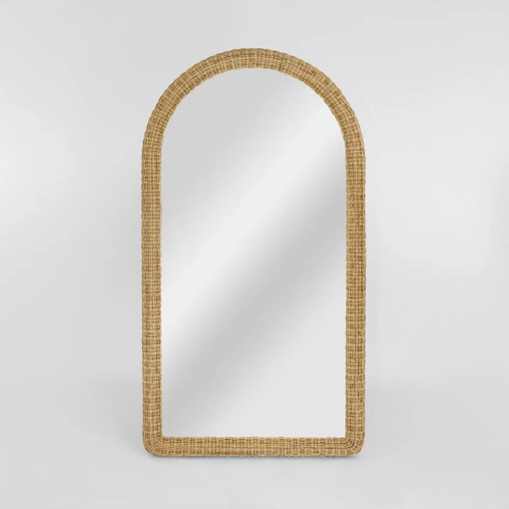 Long Island Mirror Arch Rattan