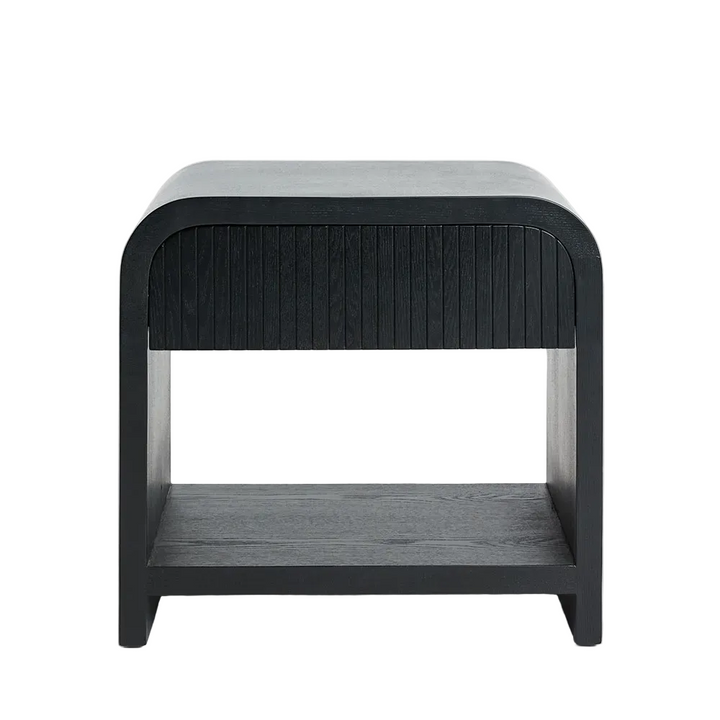 Marcel Bedside 1 Drawer Black