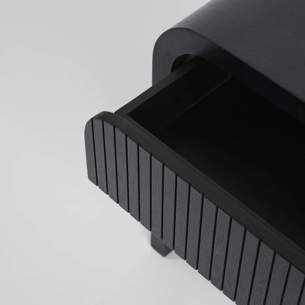 Marcel Bedside 1 Drawer Black