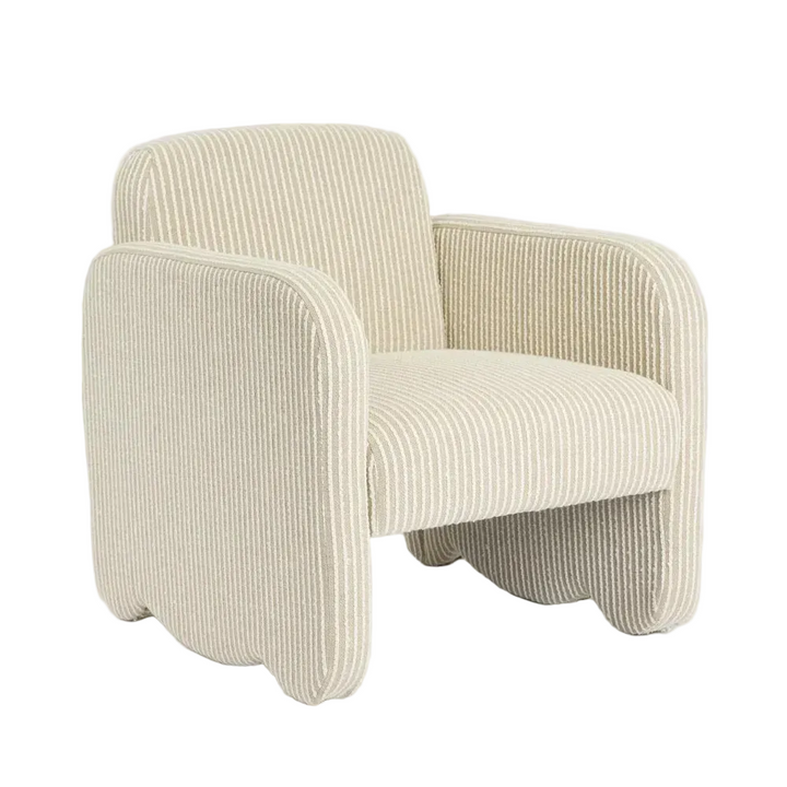 Margot Armchair Natural/White Stripe